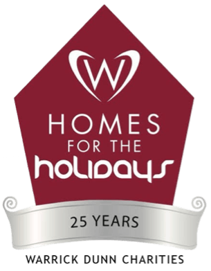 Homes for the Holidays logo links to Homes for the Holidays program page